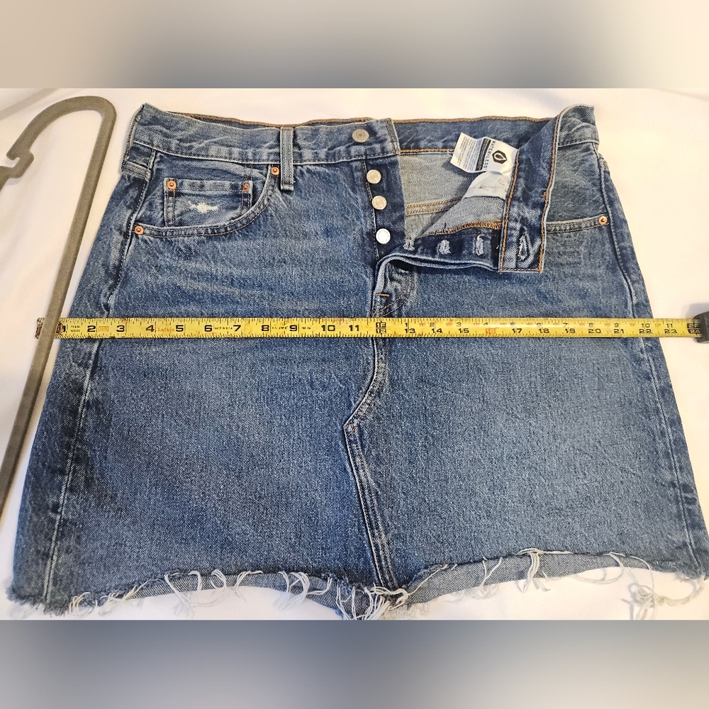 Levi's Blue Denim Mini Skirt - Picture 2 of 5